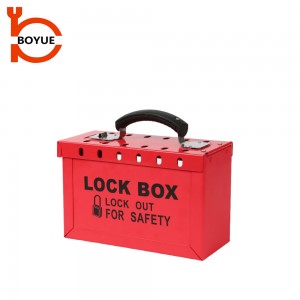 Portable Metal Group Lockout Box GL-01-2