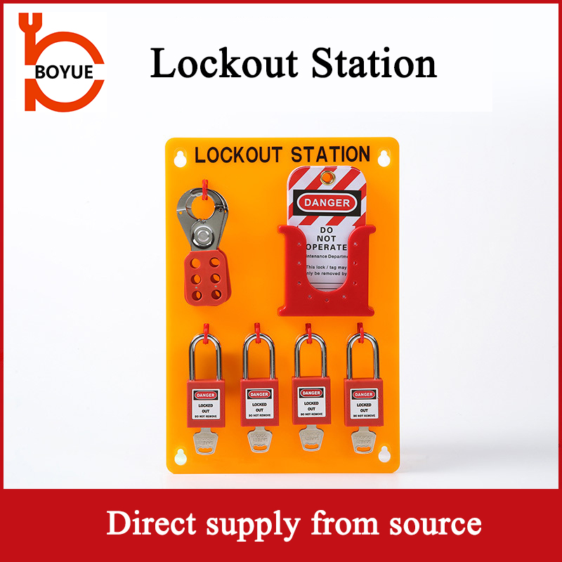 BOYUE good quality plastic safety lockout station BY-4