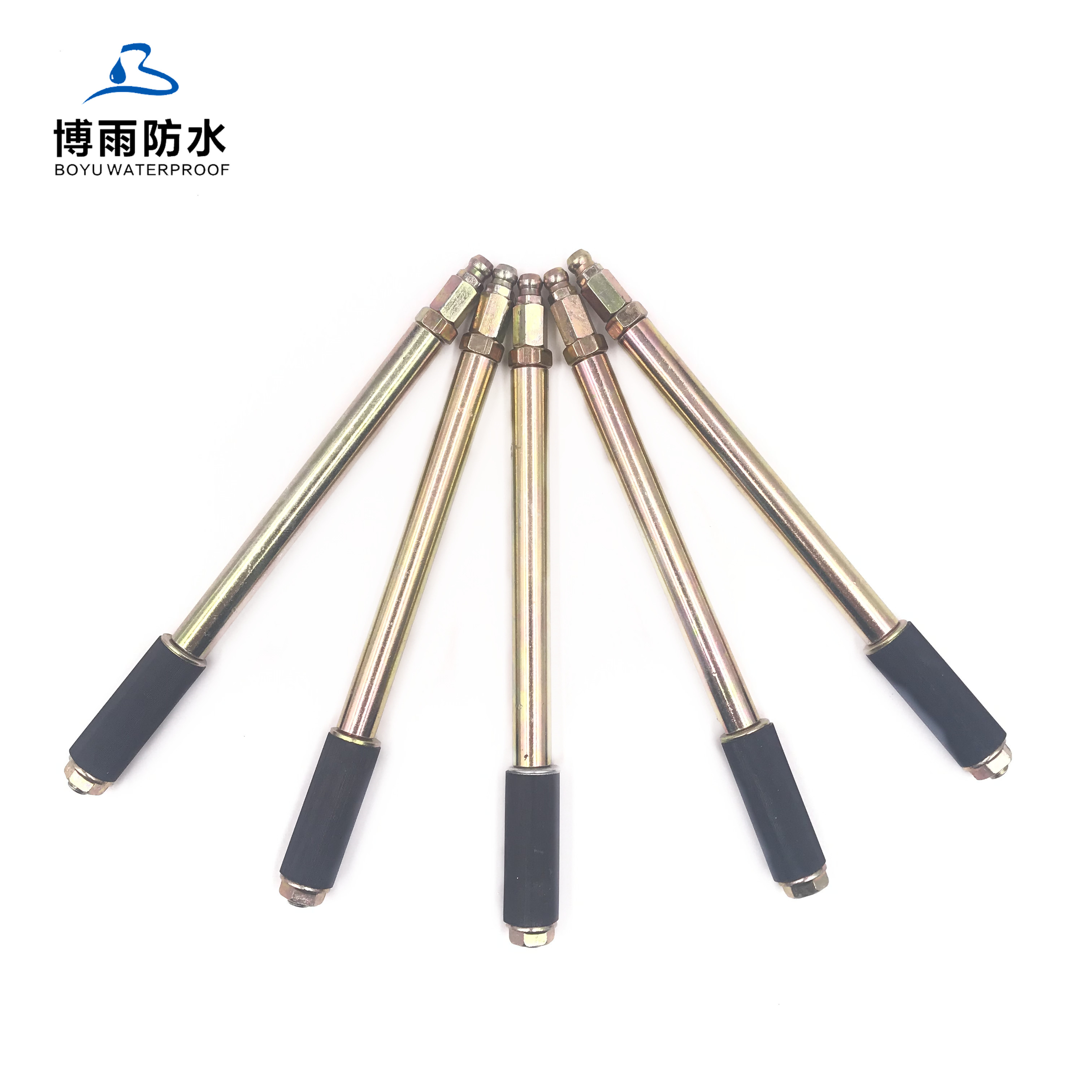 factory low price Resin Injection Packer - Brass color Injection Packers steel 13*150mm A15 grouting injection packers – Boyu