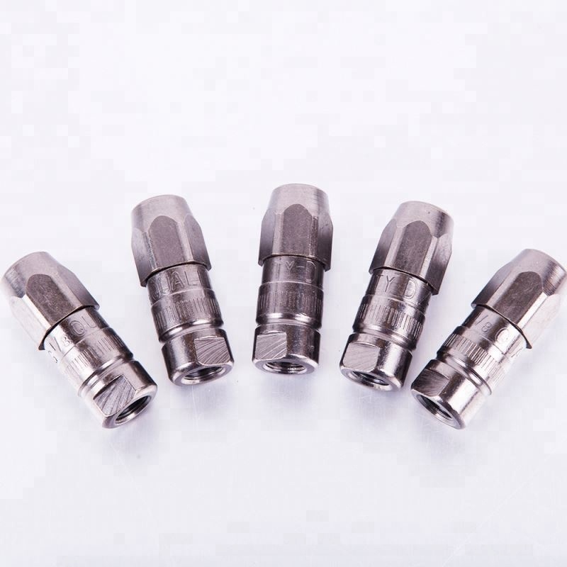 silver mouse Stainless Steel Grease nipple Coupler injection packers parts