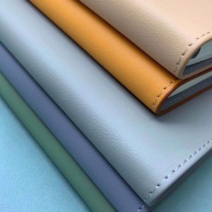 High end quality frosted texture microfiber leather environmental friendly recycled GRS certification