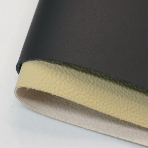 Classic litchi pattern Microfiber leather for notebook