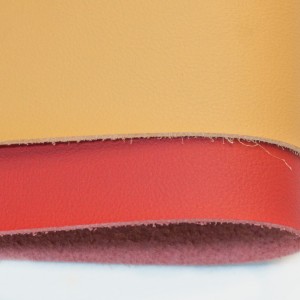 High quality pig skin microfiber lining leather