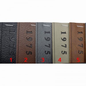 OEM High Quality Pu Crocodile Leather Manufacturers –  Thick recycled leather custom logo hot stamping PU leather for trademarks tags labels GRS – CIGNO
