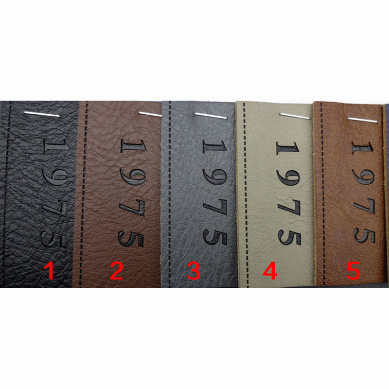 OEM High Quality Pu Leather Environmentally Friendly Manufacturer –  Thick recycled leather custom logo hot stamping PU leather for trademarks tags labels GRS – CIGNO