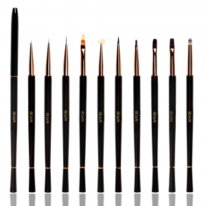 Wholesale Discount Dotting Pen - BQAN New Arrival Black Rose Wood Gel Liner Nail Art Brush – Bo Qian