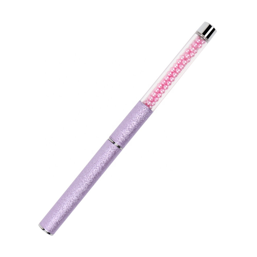 Well-designed Liner Art Brush -  Professional Soft Nylon Hair Purple pearl Metal  Handle Nail Art liner Brush  – Bo Qian