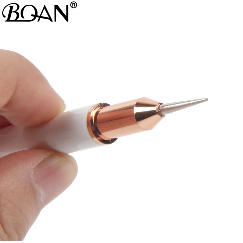 1pcs Dual-ended metal Handle Pencils Rhinestone Picker  Nail Art Dotting Tools