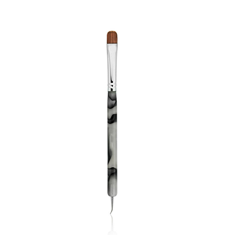 2022 Kolinsky Sable French Brush Two way Acrylic UV Gel Nail Art Brush Dotting Nail Art Pen