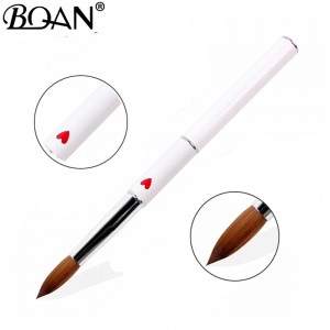 Factory selling Nail Shapes - BQAN #8#10#16#18#20 Nail Acrylic Brush Kolinsky Sable Acrylic Brush UV Gel Carving Pen Brush Liquid Powder DIY Nail Drawing – Bo Qian
