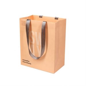 China luxury Paper Bag with Ribbon Manufacturer