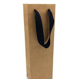 Factory Supply Promotion Kraft Paper Bag for Wine Bottles