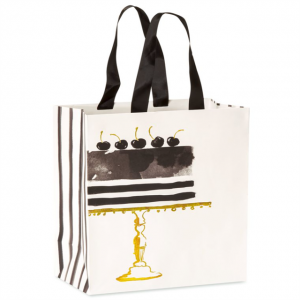 Luxury Paper Handle Paperbag with Gold Sides Printing