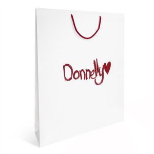 Professional China White Kraft Bags With Handles - Factory Price Custom Printed Logo Design Paper shopping Bags Cardboard Bags for Gift Packing – Ju di