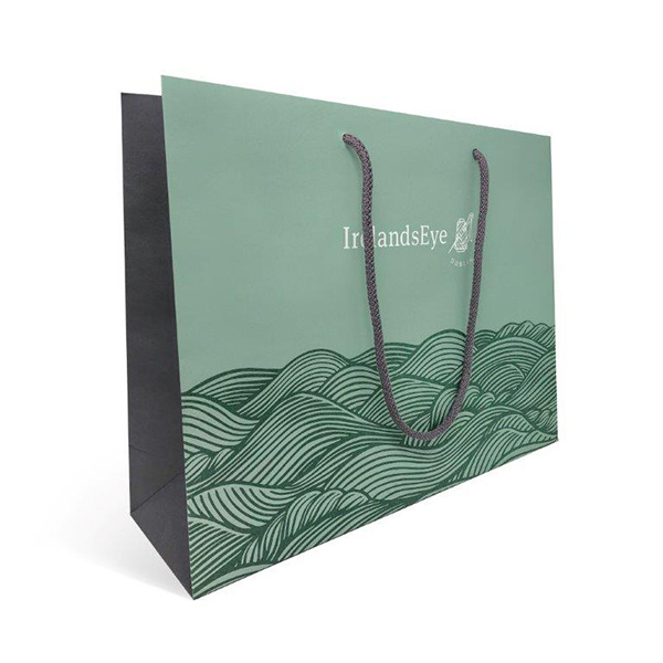 Chinese wholesale Luxury Wine Bags - Luxury Branded Cardboard Paper Gift Bag with Grain and Rope Handle – Ju di