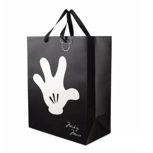 Factory wholesale Hermes Paper Bag - Customized Brand Printed Logo Luxury Boutique Shopping Paper Gift Bags for Hair Shop – Ju di