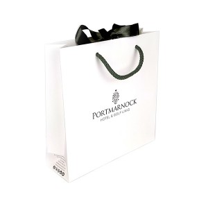 Custom Printed White Kraft Paper Bags with Clear Window and Your Own Logo – Ju di