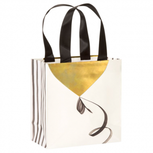 Luxury Paper Handle Paperbag with Gold Sides Printing