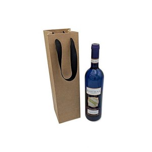 Factory Supply Promotion Kraft Paper Bag for Wine Bottles