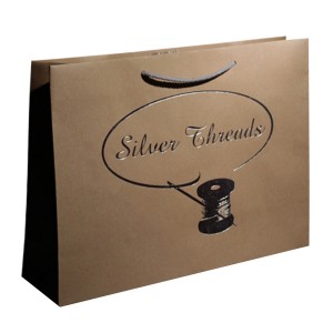 Custom Printed Your Own Logo Cardboard Packaging White Brown Kraft Gift Craft Shopping Paper Bag with Handles
