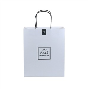 Customized Printing White Kraft Paper Bag with ...