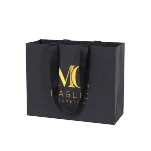 Excellent quality Price Elegant Customized Brand Logo Luxury Shopping White Paper Gift Bags with Ribbon Handles