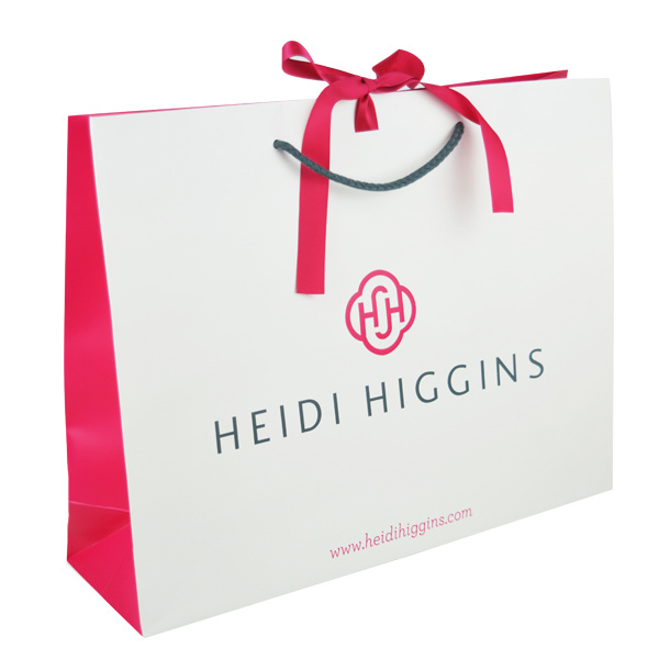 China wholesale Branded Shopping Bags - heidi-higgins-bags black kraft paper – Ju di