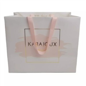 Wholesale Price Gusseted Paper Bags - Custom Printed Jewelry Shopping Bag Luxury Gift Paper Bag with Rope Handle – Ju di