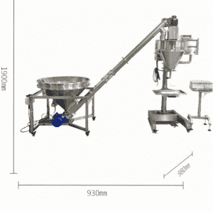 Auto powder Filling Machine with conveyor weighting
