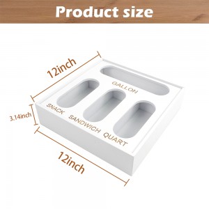 Hot New Products China Bamboo Cling Food Plastic Wrap Aluminum Foil Dispenser Box with Slide Cutter