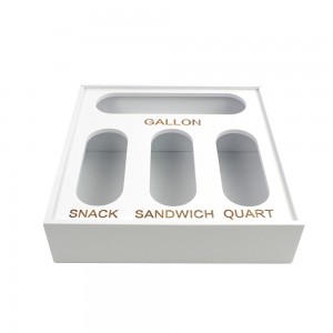 Hot New Products China Bamboo Cling Food Plastic Wrap Aluminum Foil Dispenser Box with Slide Cutter