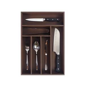 Hot Sale for Flatware Organizer For Drawer - Wholesale Utensil Drawer Organizer, Cutlery Tray Desk Drawer Organizer Silverware Holder Kitchen Knives Tray Drawer Organizer, 100% Pure Bamboo Cutlery...