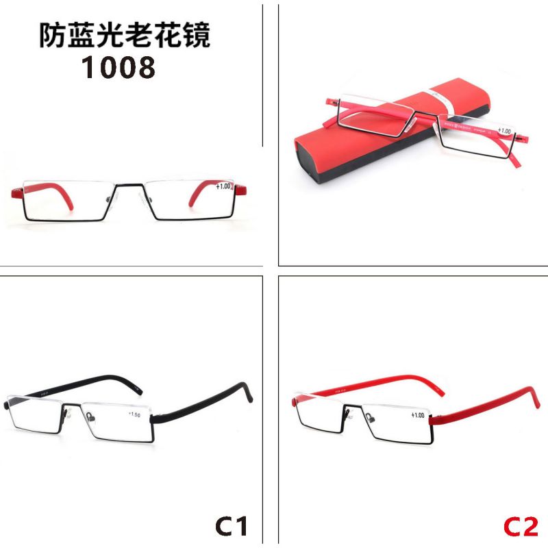 Wholesale Spectacles Distributor –  metal reading glasses Anti-blue light blocking lens – Mayya