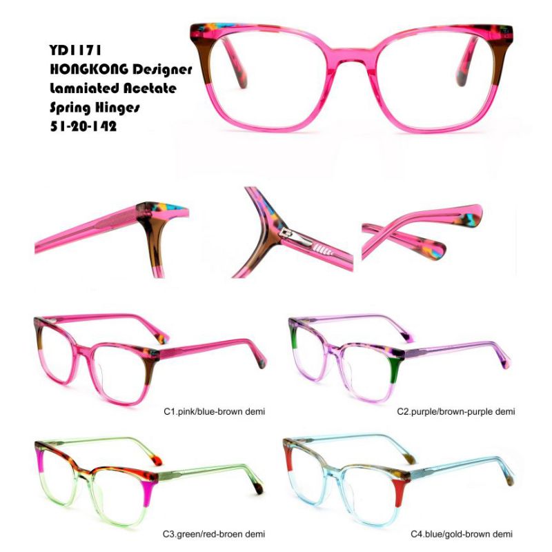 Laminated Acetate Eyeglasses Hk Designer   w3553536 YD1171,1175Y,D1178-YD1180 Featured Image