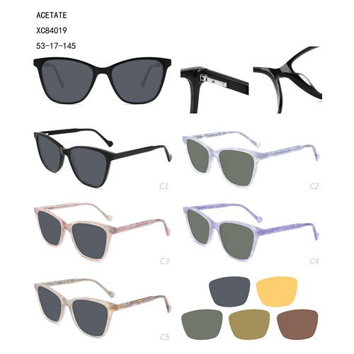 Factory directly supply Best Baseball Sunglasses - Acetate Cat Lunettes De Soleil Hot Sale Women Colorful W34884019 – Mayya