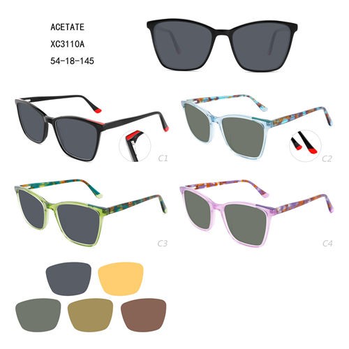 China Supplier Gradient Sunglasses - Acetate Colorful Lunettes De Soleil New Design Fashion W3483110 – Mayya
