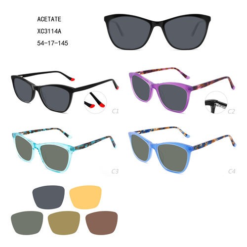 Fast delivery Oval Sunglasses - Acetate Colorful Lunettes De Soleil Oversize New Design W3483114 – Mayya