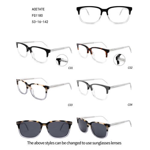 Good Quality Optical Frames - Acetate Double Color New Design Gafas Square W3551180 – Mayya