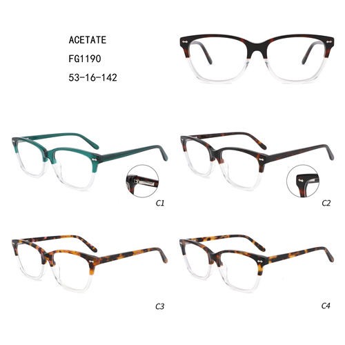 Factory source Small Frame Glasses - Acetate Double Colorful Good Price Women Gafas W3551190 – Mayya