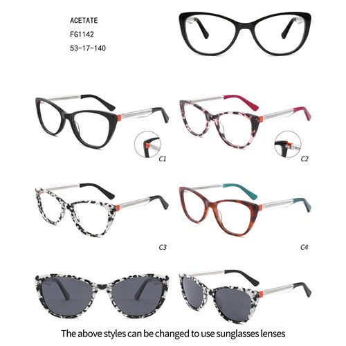 Professional China Eyeglasses Frame - Acetate Fashion Good Price Lunettes Solaires Women Colorful W3551142 – Mayya