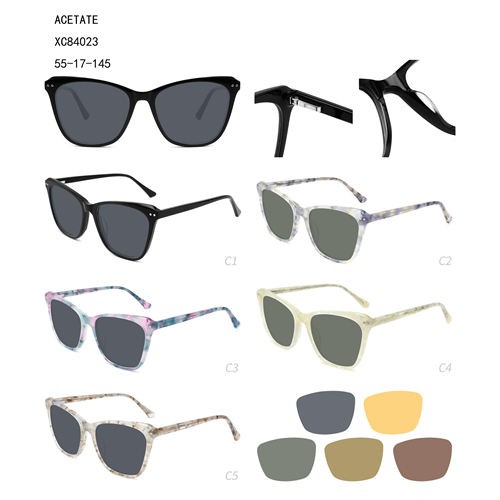 factory customized Prescription Sport Sunglasses - Acetate Hot Sale Women Lunettes De Soleil Cat Colorful W34884023 – Mayya