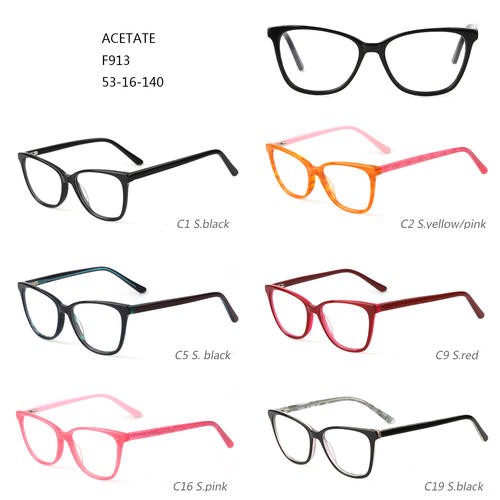Manufacturer of Types Of Frames For Glasses – Acetate Colorful Optical Frames Eyeglasses W310913 – Mayya