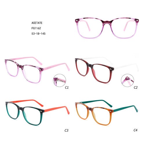 Factory source Small Frame Glasses - Acetate Lunettes Solaires Factory Price Double Color W3551162 – Mayya