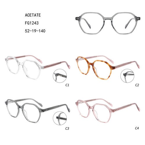 Good Quality Optical Frames - Acetate Retro Luxury Gafas Oversize Colorful Round W3551243 – Mayya