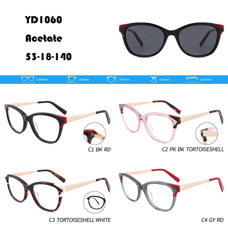 Chinese wholesale Female Sunglasses - All-match Lead-free Acetate Eyeglasses W3551060 – Mayya