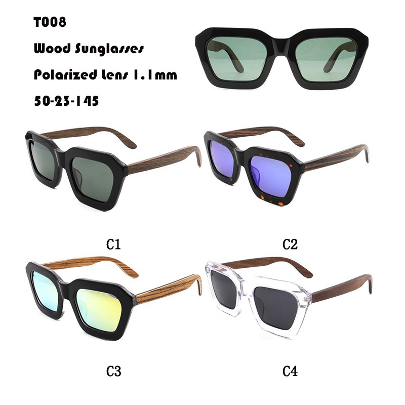 Factory directly supply Best Baseball Sunglasses - All-match Wood Sunglasses W365008 – Mayya