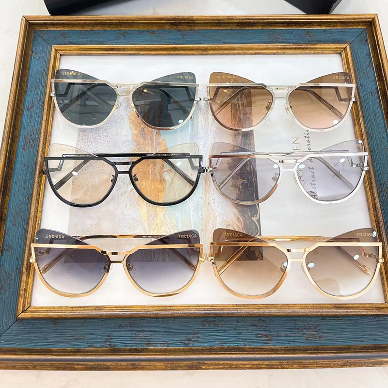 Wholesale Glass Lens Sunglasses Distributor –  Fashion Cat Eye Sunglasses BAL220130 – Mayya