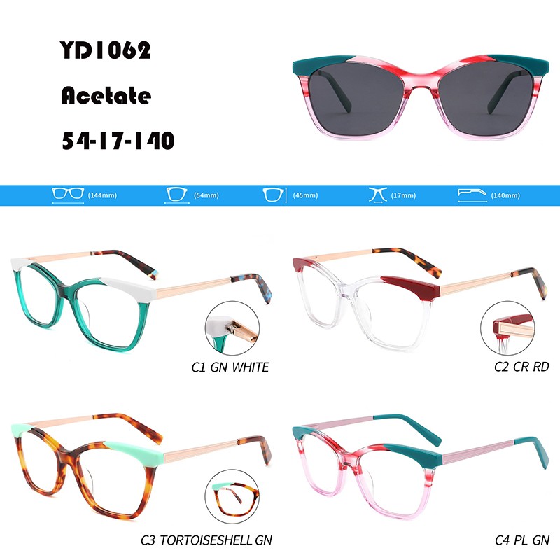 factory customized Prescription Sport Sunglasses - Color Lead-free Acetate Eyeglasses W3551062 – Mayya