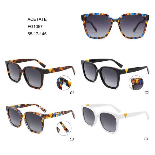 Chinese Professional Fashion Sunglasses - Colorful Acetate New Design Lunettes De Soleil Women Oversize W3551057 – Mayya