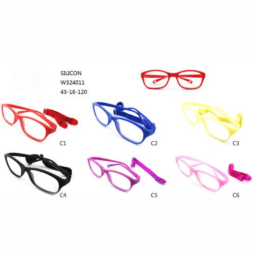 Wholesale Wide Frame Glasses Vendor –  Colorful Baby Optical Frames Silicon Eyeglasses  W324011 – Mayya